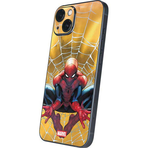 Marvel Spiderman Web Shooting iPhone 14 Plus Skin